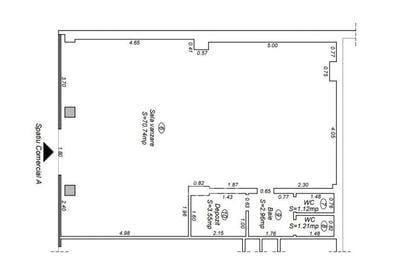 Spatiu Comercial, 80 mp, Zona UMT - 1