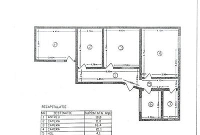 Casă individuală cu 3 camere cu Canalizare în Eroii Revoluției - 11