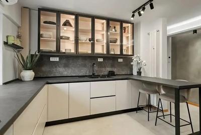 Bucatarie inchisa de 16 MP! Bloc cu lift si pereti caramida 30 cm - 5