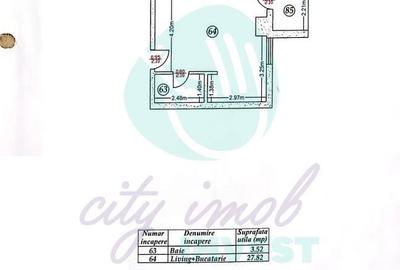 Garsonieră semidecomandată, mobilată în P-ța Alba Iulia - 3