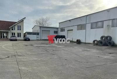 Hala de productie, platforma betonata si cladire de birouri