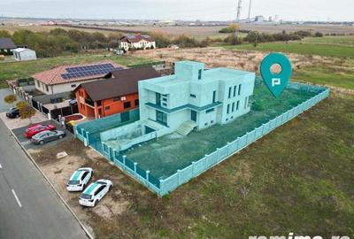 Vila moderna pe 3 niveluri la gri in Poltura - 1