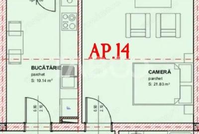 Garsoniera de vanzare 47 mpu decomandata loc de parcare logi Selimbar - 2