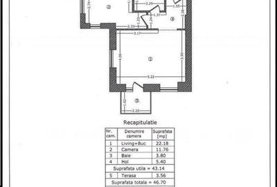 Apartament cu 2 camere semidecomandat, mobilat în Nordului - 19