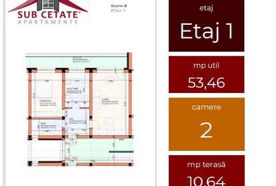 Apartament cu 2 camere decomandat în Sânpetru - 18
