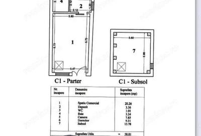 Spațiu comercial, de 42 mp, în Eroii Revoluției - 1