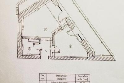 UNIRII - Cosbuc 2 camere mobilat decomandat centrala proprie terasa 23 mp - 11