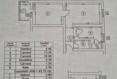 Apartament cu 2 camere semidecomandat în Floreasca