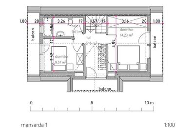 Casă cu 4 camere în Central - 8