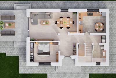 Locuință single 136 mp – compartimentare eficientă și design practic - 3