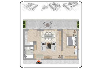Apartament cu 2 camere semidecomandat în Moșilor - 3