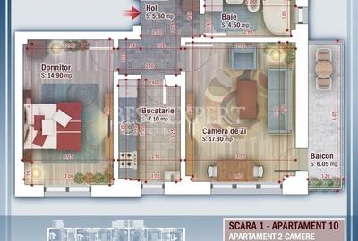 Apartament cu 2 camere decomandat în Theodor Pallady - 2