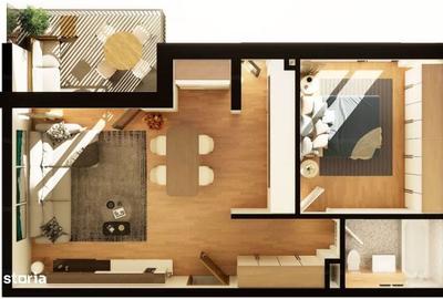 Apartament cu 2 camere în Între Lacuri