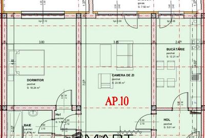Apartament 3 camere bloc nou zona O. Goga, Selimbar, 80mp - 4