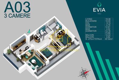 Apartament cu 3 camere în Theodor Pallady - 2