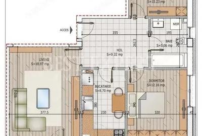 Apartament cu 3 camere decomandat în Theodor Pallady