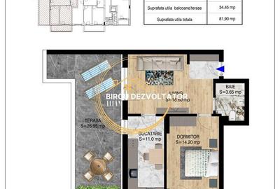 Apartament cu 3 camere decomandat în Titan - 8