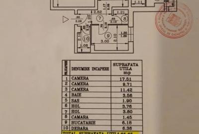 Apartament cu 3 camere decomandat, mobilat în Drumul Taberei - 18