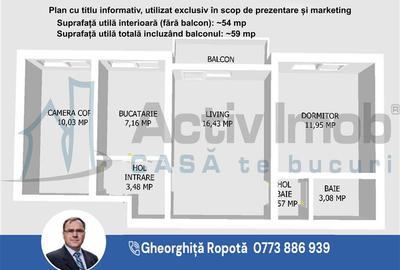 Apartament cu 3 camere semidecomandat în Central - 15