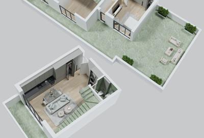 Penthouse duplex apartament spatios metrou - 6