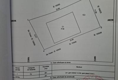 Casă cu 4 camere în Poarta Albă