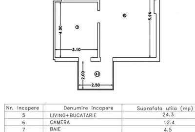 Apartament de 2 camere vedere curtea interioara, spre piscina - 8