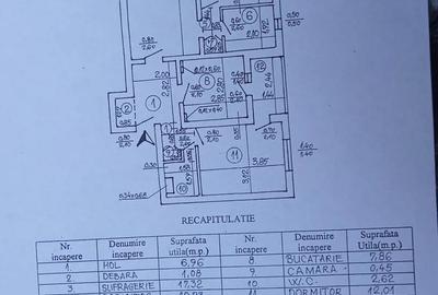 Apartament cu 3 camere semidecomandat în Obor