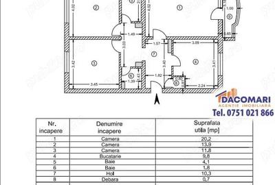 Apartament cu 3 camere decomandat în Micro 20 - 8