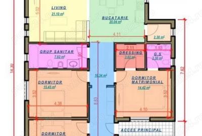 Casa de vanzare Tunari , Dimieni - 3