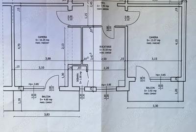 Apartament cu 2 camere decomandat, mobilat în Lotus