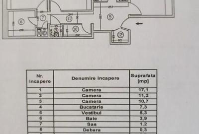 Apartament cu 3 camere decomandat în Rahova - 3