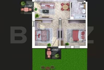 Apartament cu 3 camere semidecomandat în Apahida