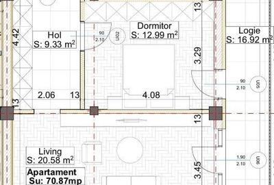 Proiect NOU. Etaj 1. Suprafata generoasa. 2 Bai. Terasa 17mp. - 2