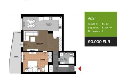 Apartament cu 2 camere în Băile Felix - 5