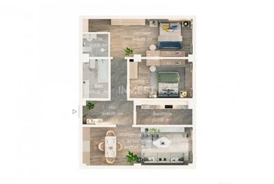 Apartament cu 3 camere decomandat în Popas Păcurari - 1