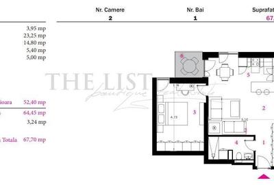Apartament cu 2 camere decomandat în Pipera - 4