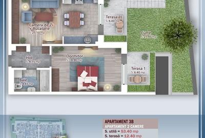 Apartament 2 camere cu Gradina Proprie - 4