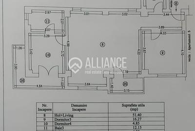 Apartament cu 3 camere în Nord - 1