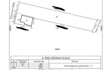Casă cu 3 camere cu Teren 1275 Mp în Central