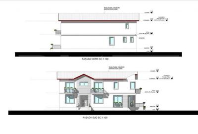 Casa la rosu, cu 4 camere, 145 mp utili, 356 mp teren, zona - 7