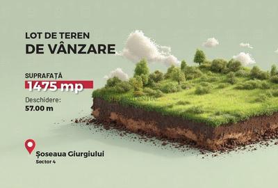 Teren Construcții intravilan de 1475 mp, în Giurgiului - 2