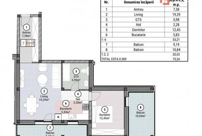 COMISION 0% Apartament cu 2 camere de 53 mp - Mosnita - Oportunitate - 8