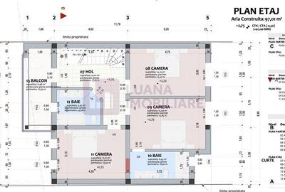 Casă individuală cu 4 camere cu Canalizare în Aeroport - 8