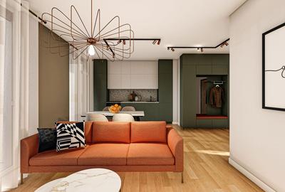 Apartament cu 2 camere semidecomandat, mobilat în UTA - 2