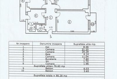 Apartament 3 camere Bd. Cuza  colt cu strada  Scolilor