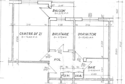 Apartament cu 2 camere decomandat în Cantacuzino - 1
