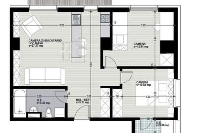 Apartament 3 camere, Marasti central, imobil nou! - 3