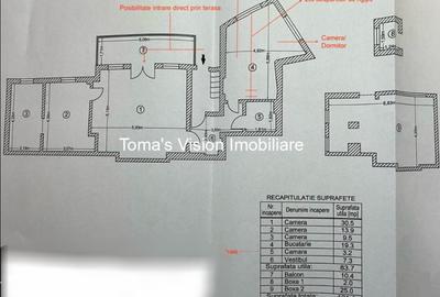 Apartament cu 4 camere semidecomandat în Cișmigiu