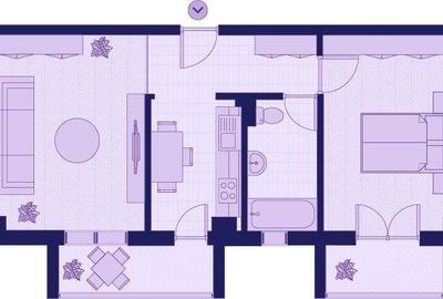 Apartament Decomandat 2 camere Kaufland-Pacurari - 7