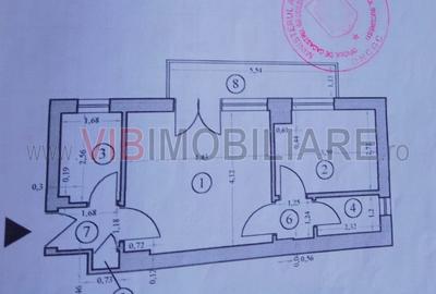 Apartament cu 2 camere semidecomandat în Nord - 10